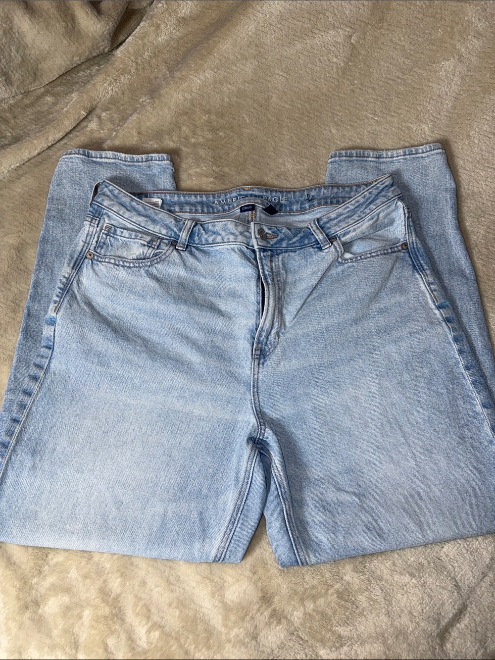 American Eagle Light Blue Straight Jeans